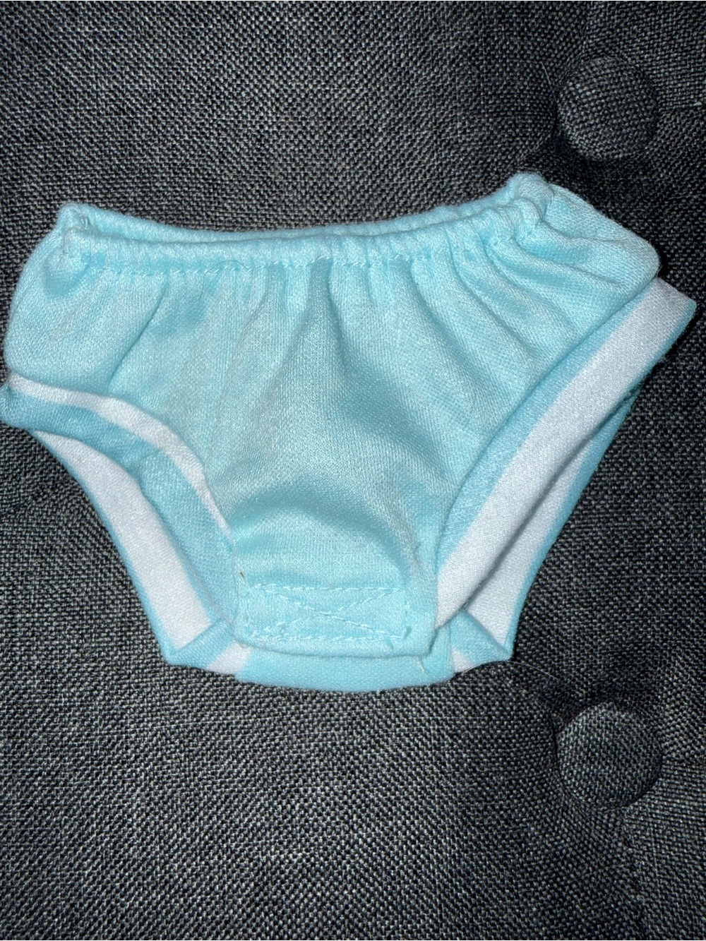 Blue baby doll diaper change undies 10”-12” tall dolls